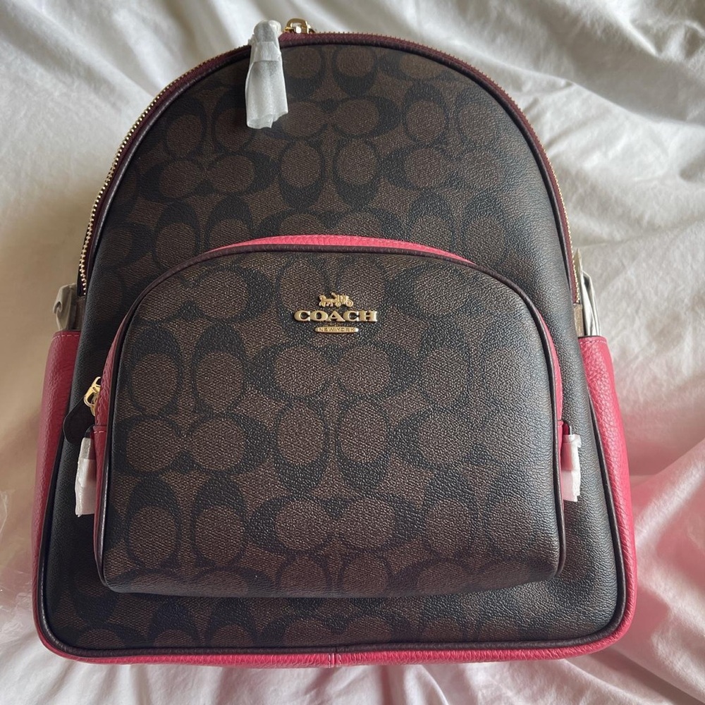 Pink Coach bag- Coach backpack
